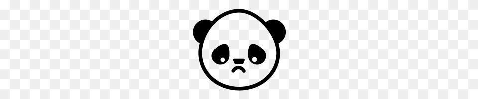 Sad Panda Icons Noun Project, Gray Png