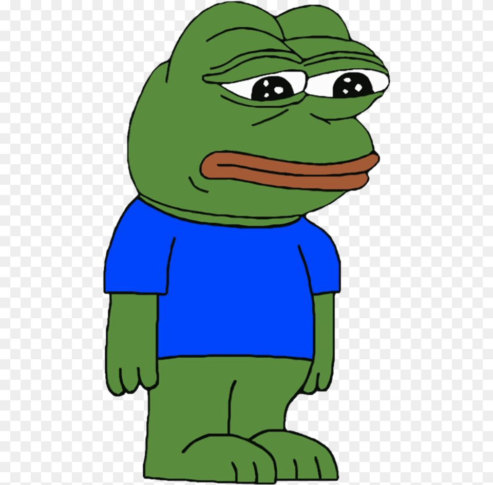 Sad Pepe The Frog Background Sad Frog, Cartoon, Baby, Person Png
