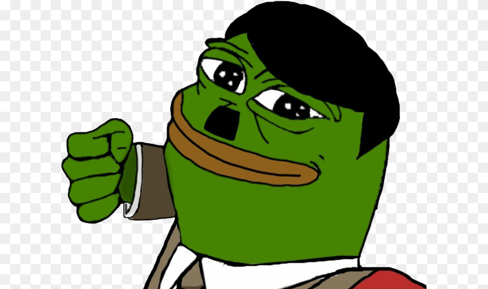 Sad Pepe The Frog Meme Transparent Image Hitler Pepe The Frog, Person, Body Part, Hand, Face Png