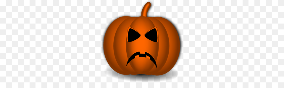 Sad Pumpkin Clip Art, Vegetable, Food, Produce, Plant Png Image