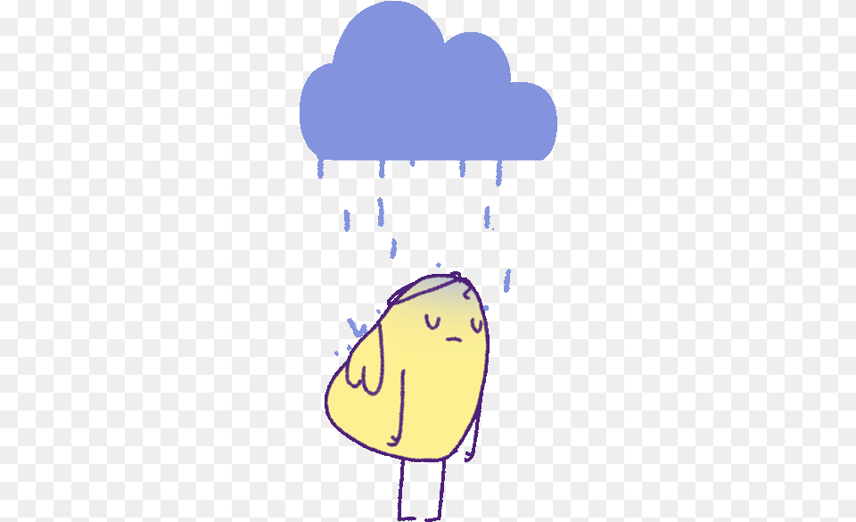Sad The Worst Sticker By Lisa Vertudaches For Ios Android Sad Cloud Gif, Clothing, Hat, Text, Handwriting Free Png Download