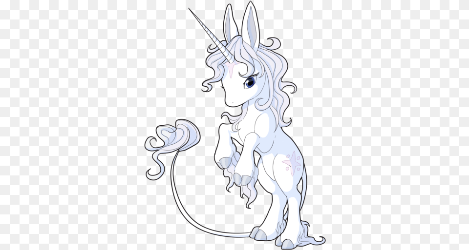 Sad Unicorn Is Still Adorable Baby The Last Unicorn, Face, Head, Person, Art Png