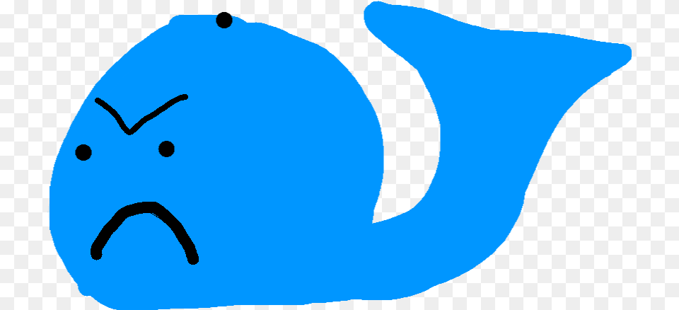 Sad Whale Clipart, Animal, Sea Life, Fish Png