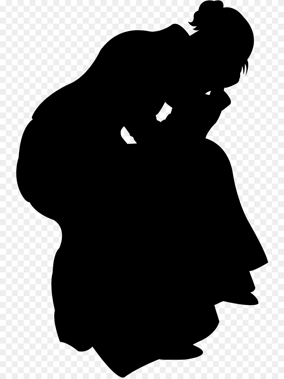 Sad Woman Silhouette Clipart, Adult, Male, Man, Person Free Transparent Png