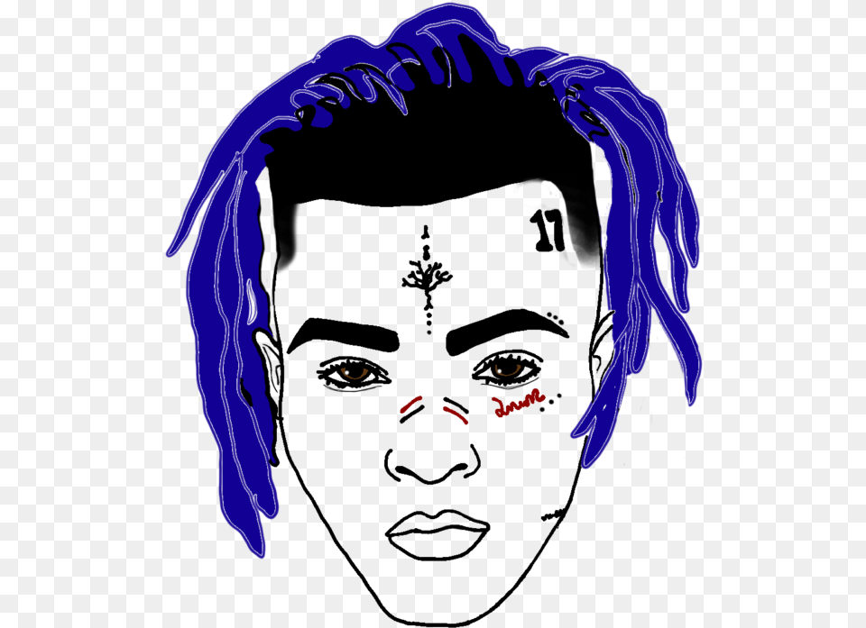 Sad Xxxtentacion, Adult, Male, Man, Person Free Transparent Png