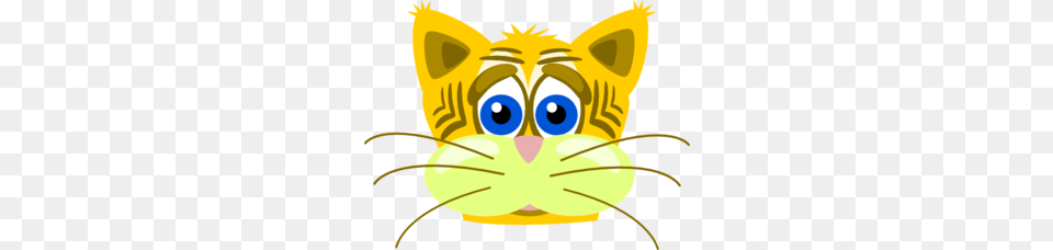 Sad Yellow Cat Clip Art, Baby, Person, Toy, Plush Png Image