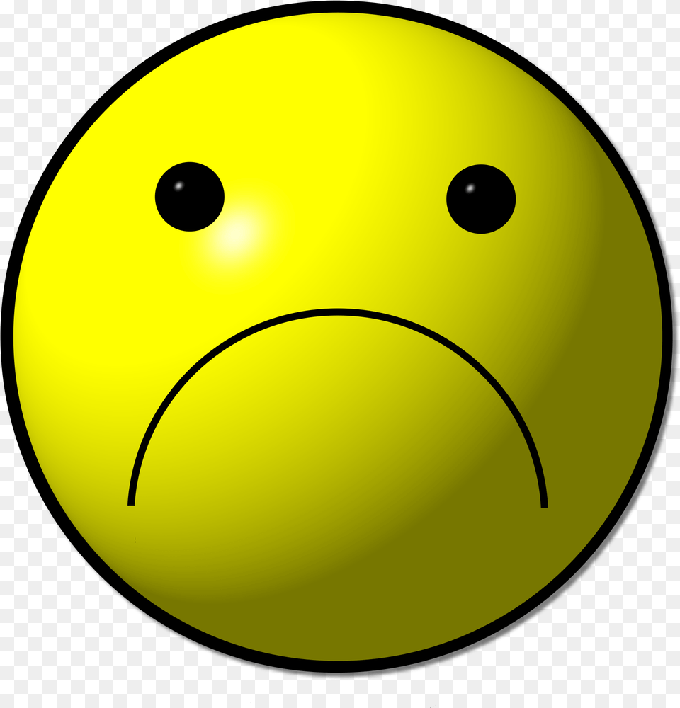 Sad Yellow Smiley Happy Face, Sphere, Tennis Ball, Ball, Tennis Free Transparent Png