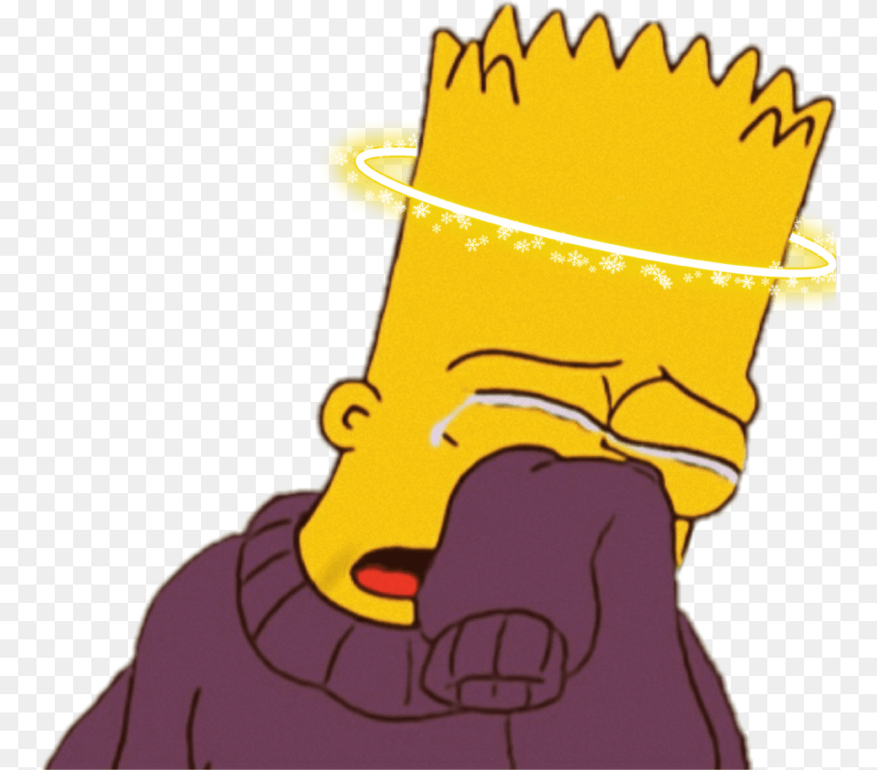Sadbart Thesimpsons Art Sorry Sorrow Simpsons Bart Crying, Clothing, Glove, Baby, Person Png