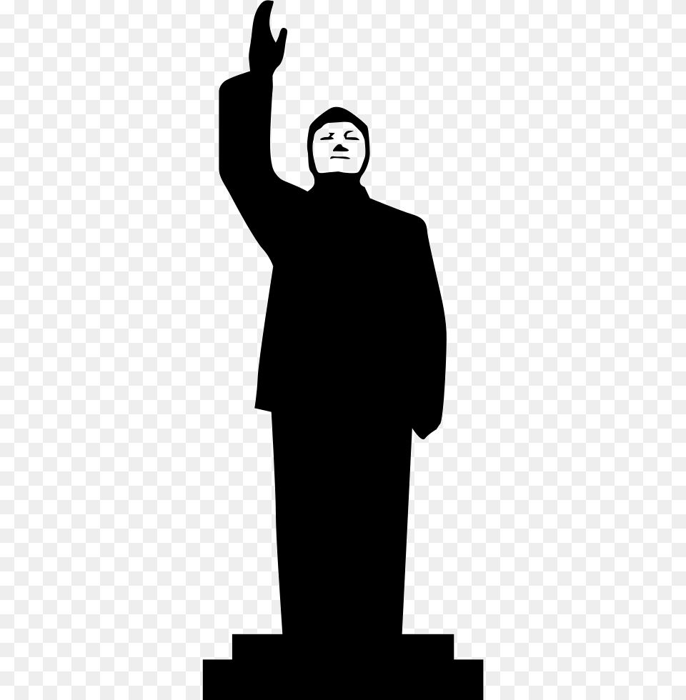 Saddam Hussein S Statue, Stencil, Adult, Female, Person Free Png