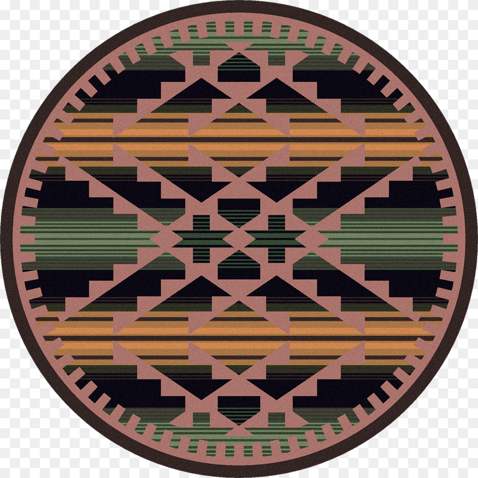 Saddle Blanket Periwinkle 8ft Round Rug Rotary Table, Home Decor Free Png Download
