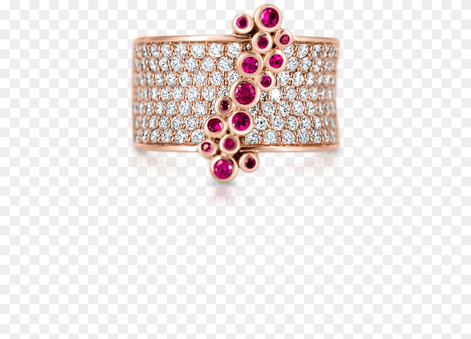 Saddle Mini Ring With Diamonds And Rubies Pearl, Accessories, Jewelry, Locket, Pendant Png Image