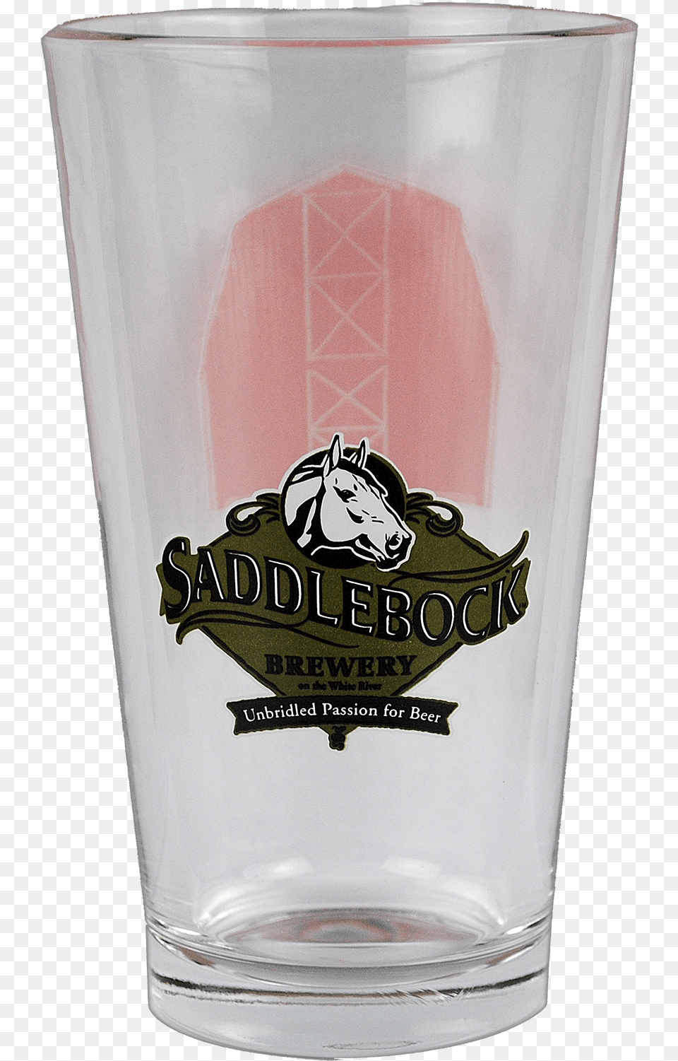 Saddlebock Pint Glass Saddlebock Brewery, Alcohol, Beer, Beer Glass, Beverage Free Transparent Png