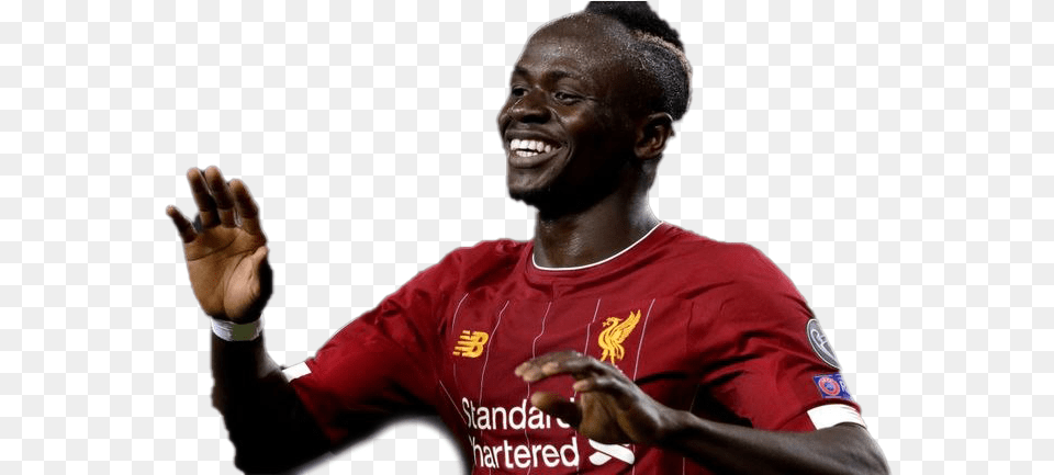 Sadio Mane Image Transparent Background Liverpool Away Kit 2012, Face, Happy, Head, Person Png