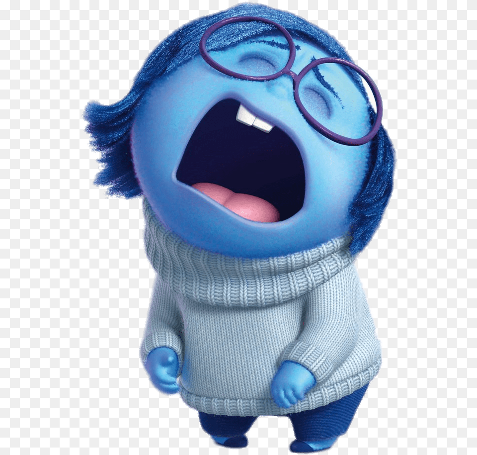 Sadness Crying Sadness Inside Out Characters, Plush, Toy, Baby, Person Free Png Download
