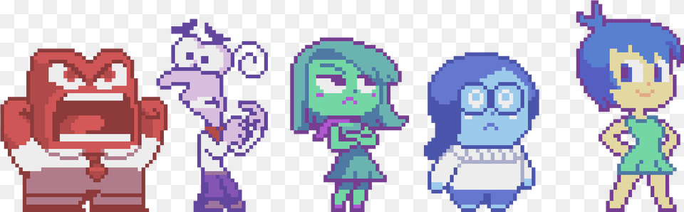 Sadness Inside Out Pixel Art Inside Out Pixel Art, Person Free Png