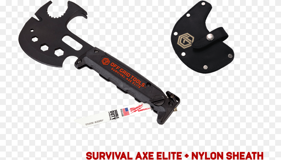 Sae Red Ns Survival Axe Elite Black, Device, Electronics, Hardware, Tool Free Png