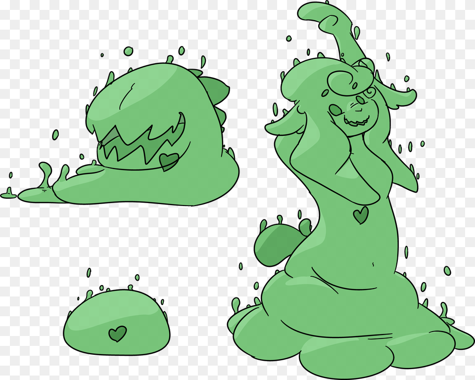 Saeri The Slime, Green, Art, Graphics, Person Png