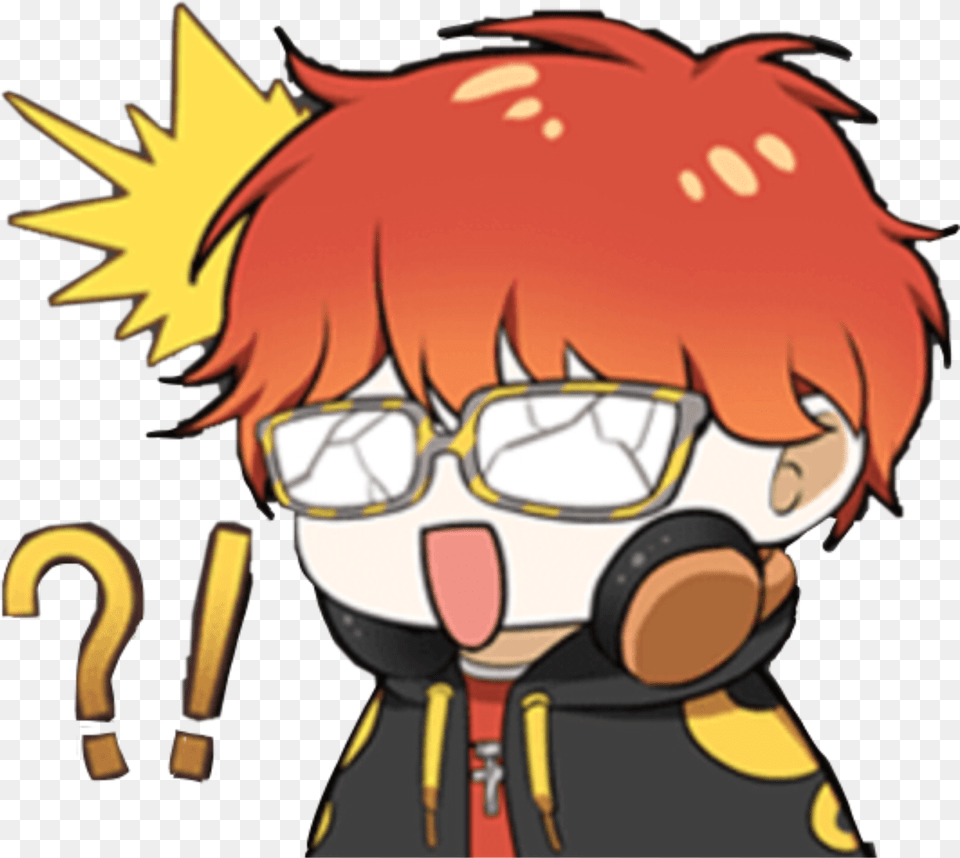 Saeyoung Saeyoungchoi Mm Mysticmessenger 707mysticmessenger Mystic Messenger Chat Stickers, Book, Comics, Publication, Baby Png Image