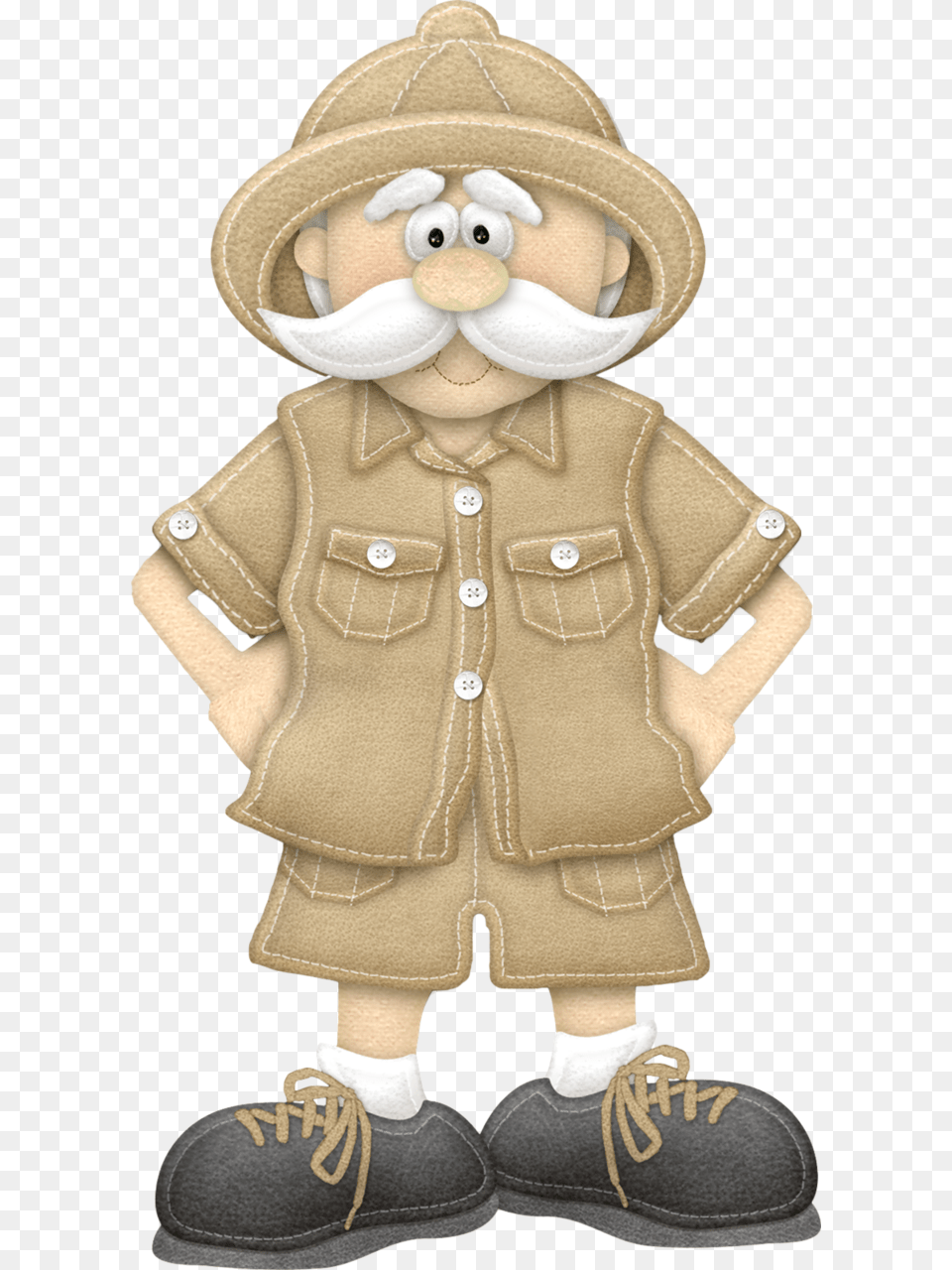 Safari Clipart Old Zookeeper Clipart, Clothing, Coat, Footwear, Shoe Png Image