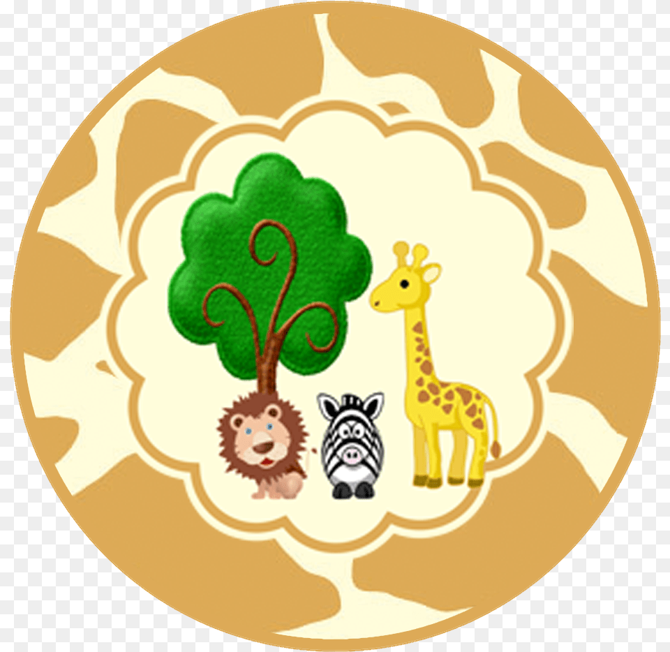 Safari Cupcake Topper, Pattern, Animal, Bear, Mammal Free Transparent Png