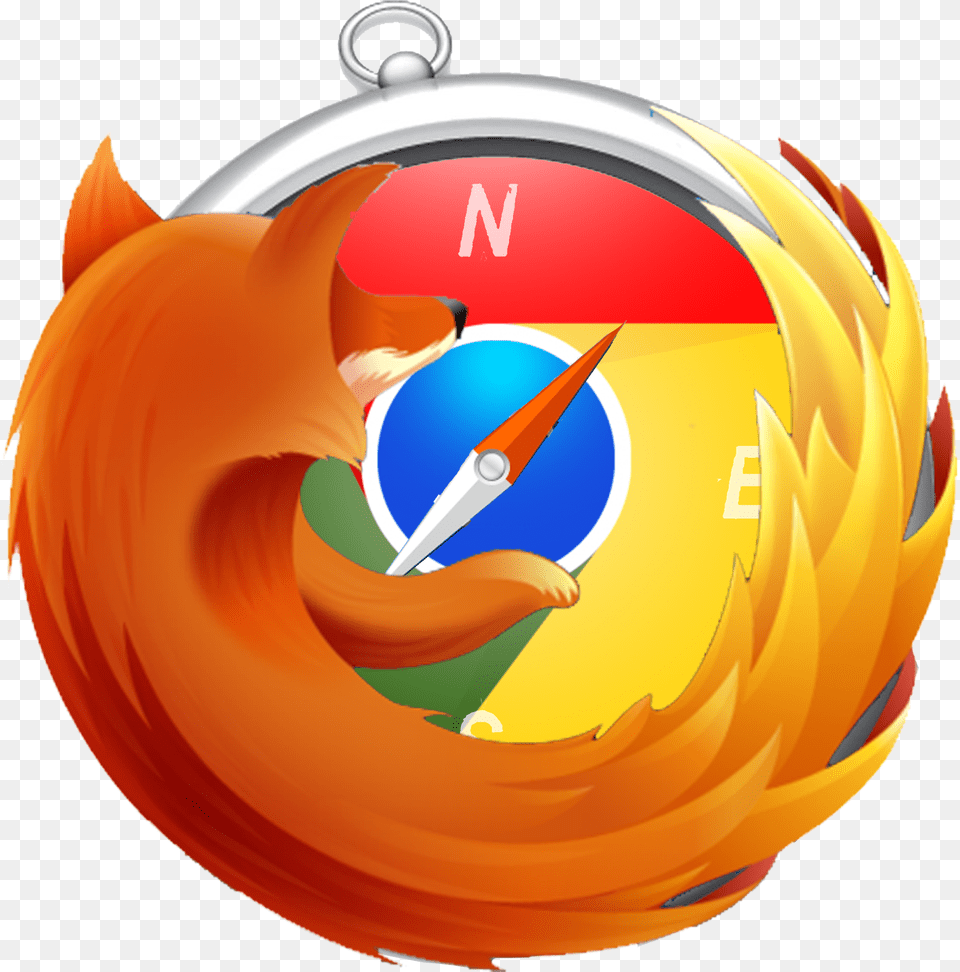 Safari Firefox Chrome Logo Mozilla Firefox, Compass, Clothing, Hardhat, Helmet Free Png Download