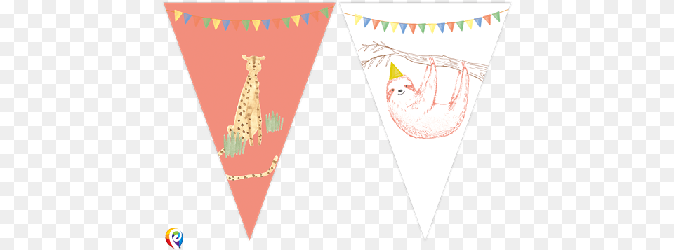 Safari Pennant Necklace, Triangle, Animal, Cat, Mammal Free Png