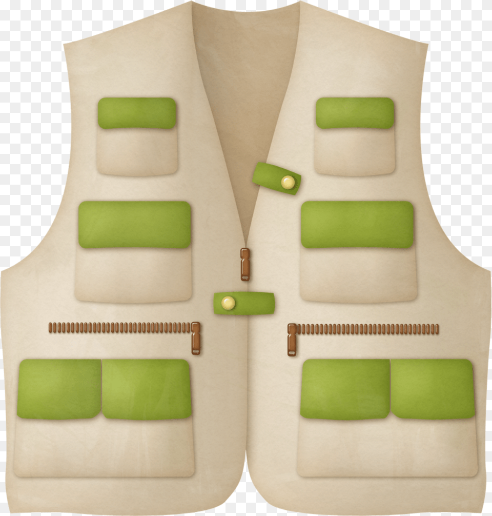 Safari Vest Clip Art, Clothing, Lifejacket Png