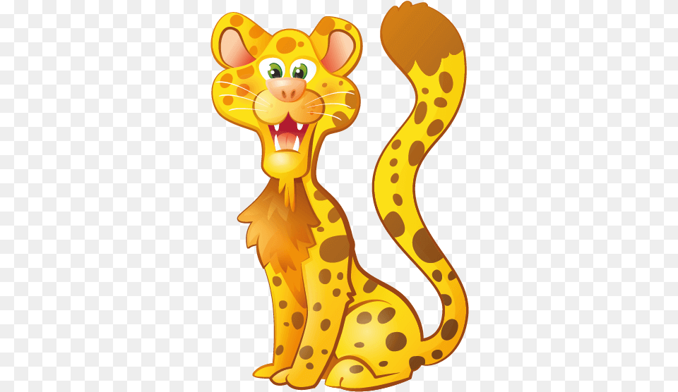 Safari Wallstickers For Kids Leopard Sticker Cartoon, Animal, Mammal Png Image
