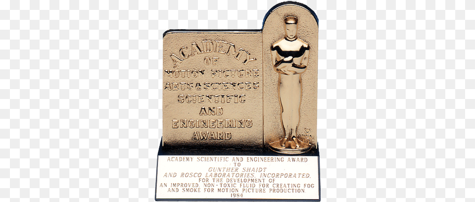 Safe Academy Award Winning Water Based Formulation Headstone, Person, Trophy, Text Free Transparent Png