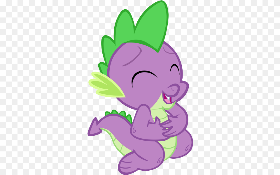 Safe Artistmemnoch Spike Dragon Eyes Closed Spike My Little Pony, Purple, Baby, Person, Green Free Png Download