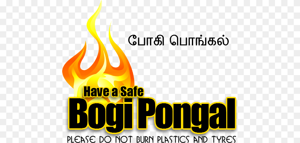 Safe Bogi Pongal Fire, Flame Free Transparent Png