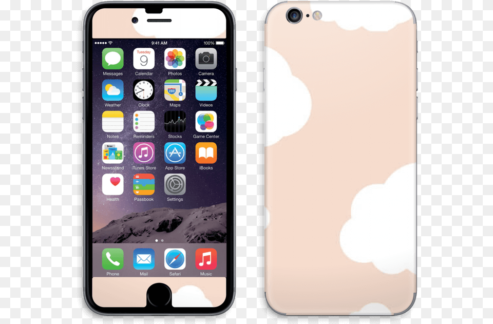 Safe Cloud Peachy Warmth Skin Iphone 66s Gui In Mobile Devices, Electronics, Mobile Phone, Phone Png Image