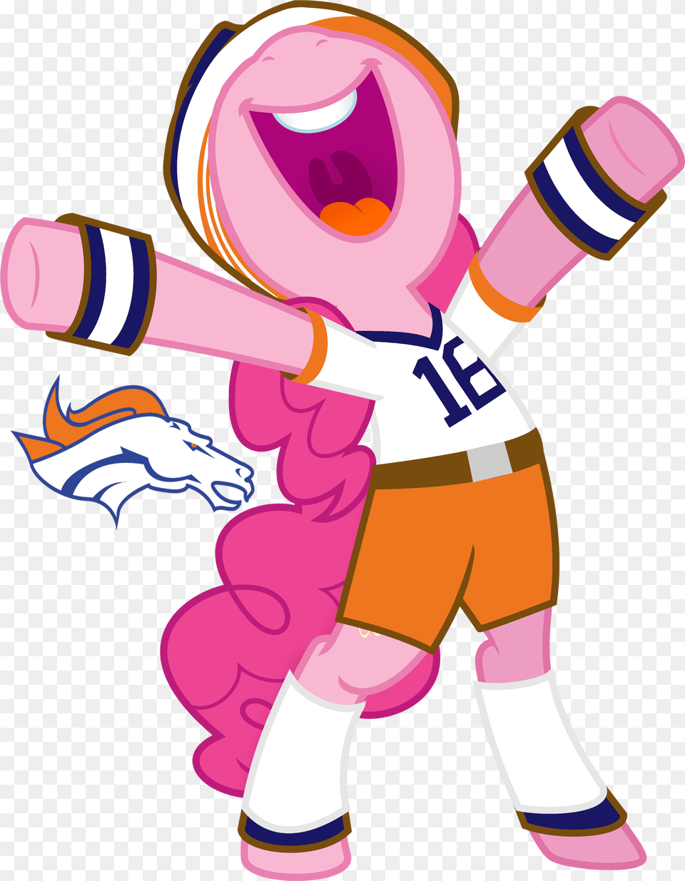 Safe Pinkie Pie American Football Cheering Denver Broncos, Purple, Dynamite, People, Person Free Png