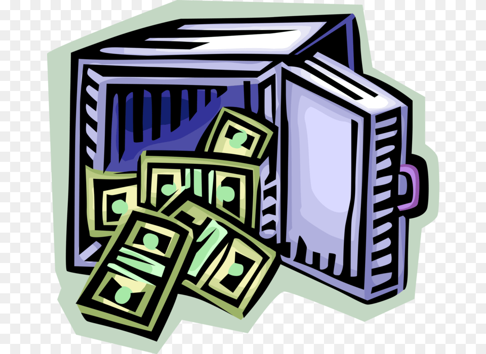 Safe Vector Vault Open Safe With Money Png Image