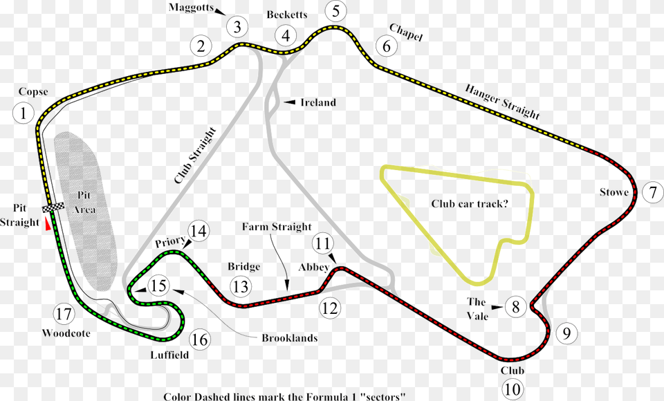 Safe Version Silverstone Circuit Corner Names, Chart, Plot, Diagram, Plan Png Image