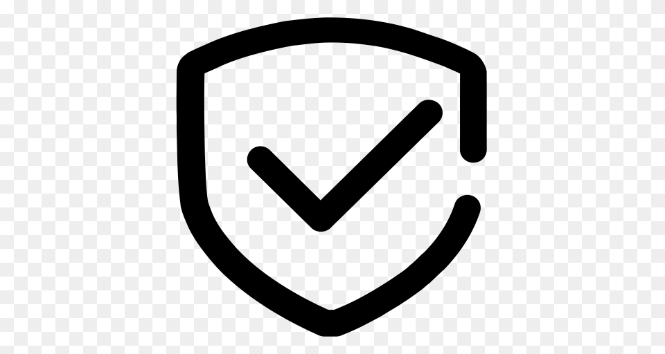 Safeguard Security Shield Icon With And Vector Format, Gray Png Image