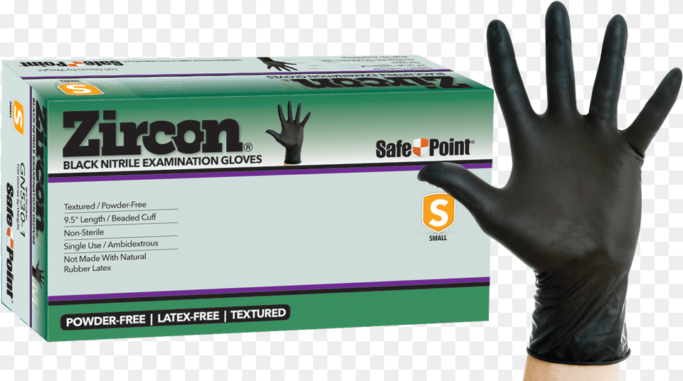 Safepoint Gn530 Zircon Disposable Nitrile Exam Gloves Latex, Clothing, Glove, Baseball, Baseball Glove Png