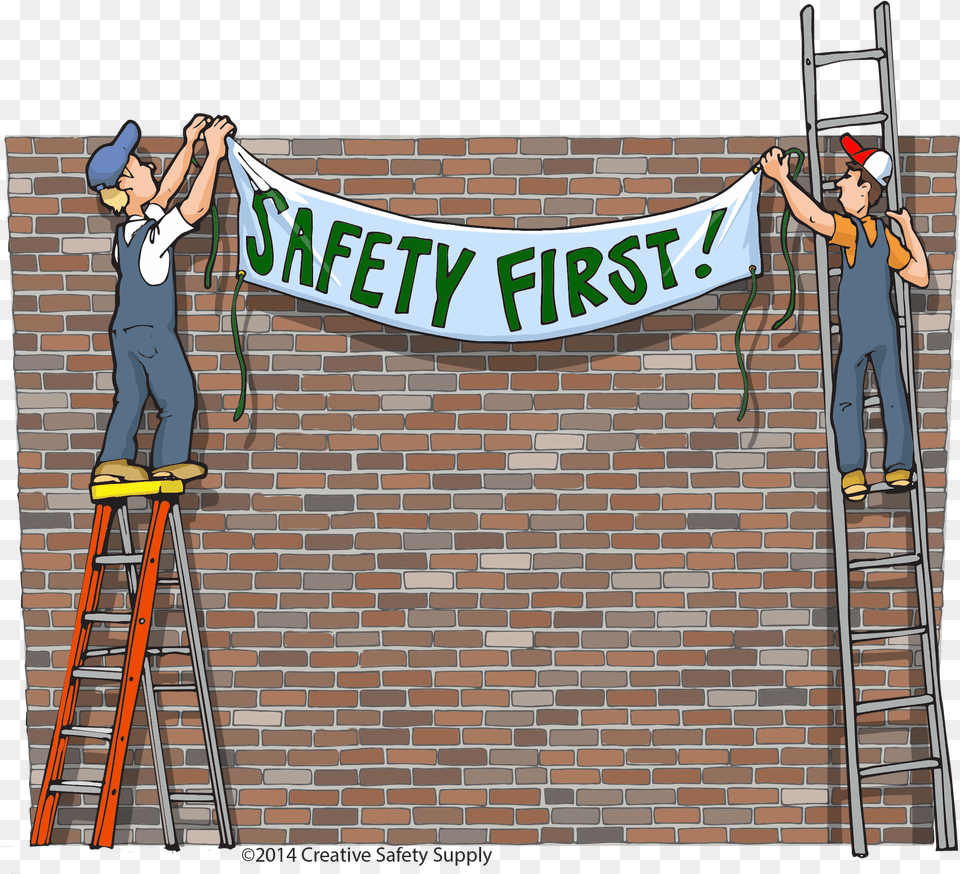 Safety, Banner, Brick, Text, Person Free Transparent Png