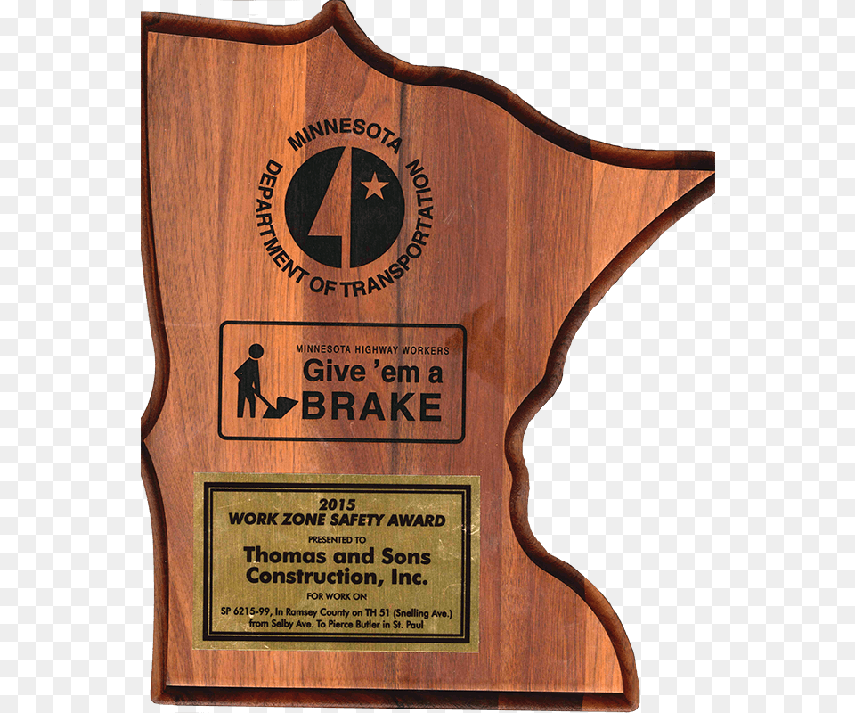 Safety Award Sign, Plaque, Person Free Png