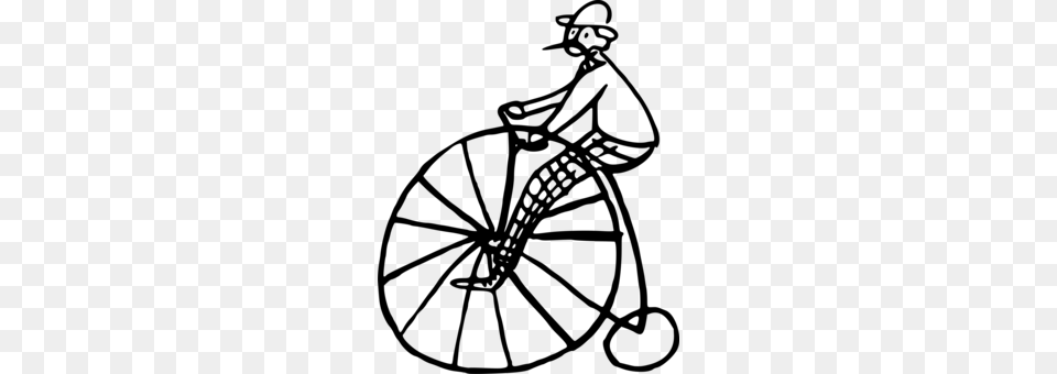 Safety Bicycle Penny Farthing Cycling, Gray Png Image