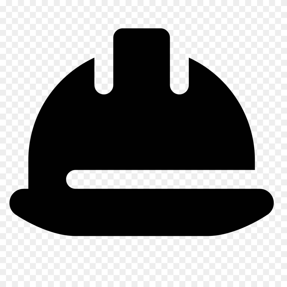 Safety Hat Icon, Gray Png Image
