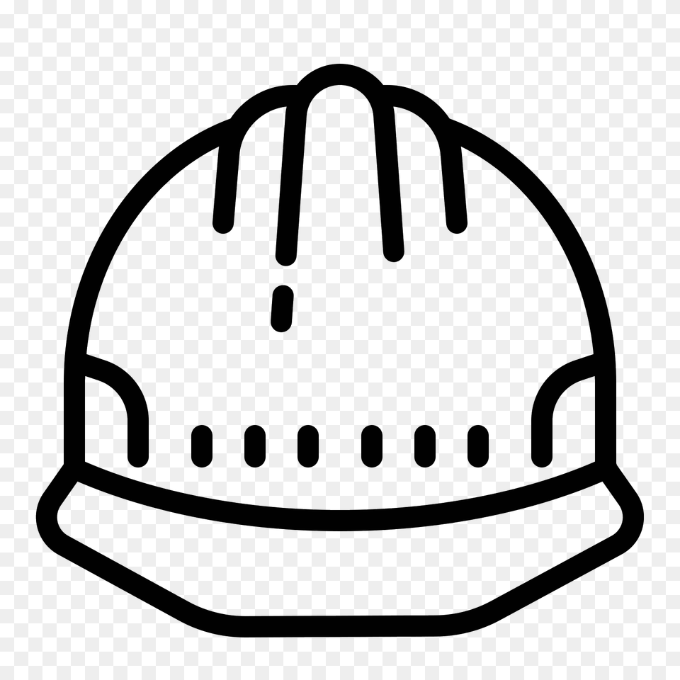 Safety Hat Icon, Gray Free Png