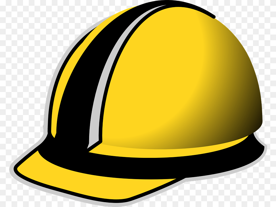 Safety Helmet Construction Yellow Work Protection, Clothing, Hardhat, Hat Png Image
