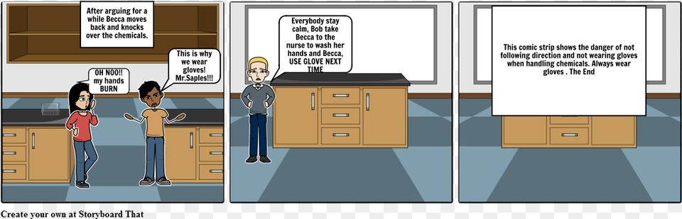 Safety In The Lab Storyboard, Book, Comics, Drawer, Furniture Png Image