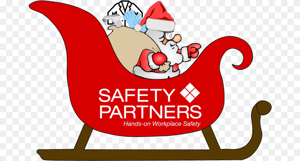 Safety Santa Santa Claus With Gifts, Furniture, Sled, Baby, Person Free Png