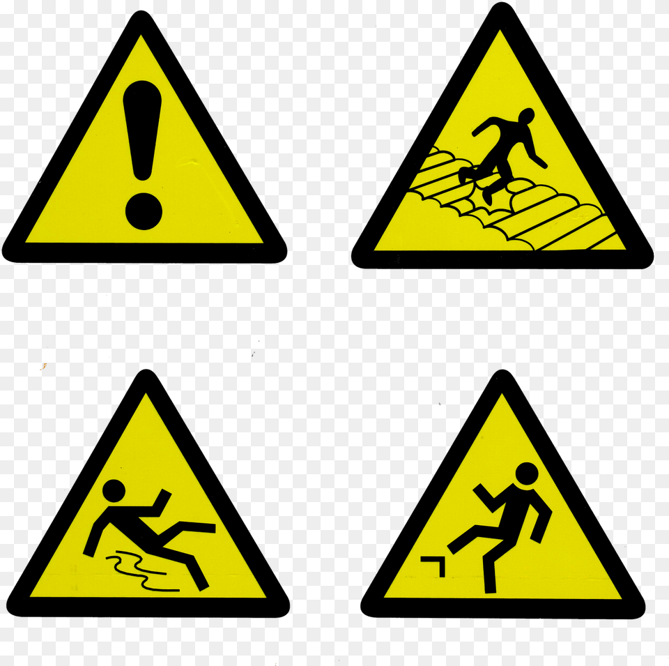 Safety Signs Symbol Danger Caution Icon Warning Caution Glass Door Sign, Triangle, Person, Road Sign Free Png Download