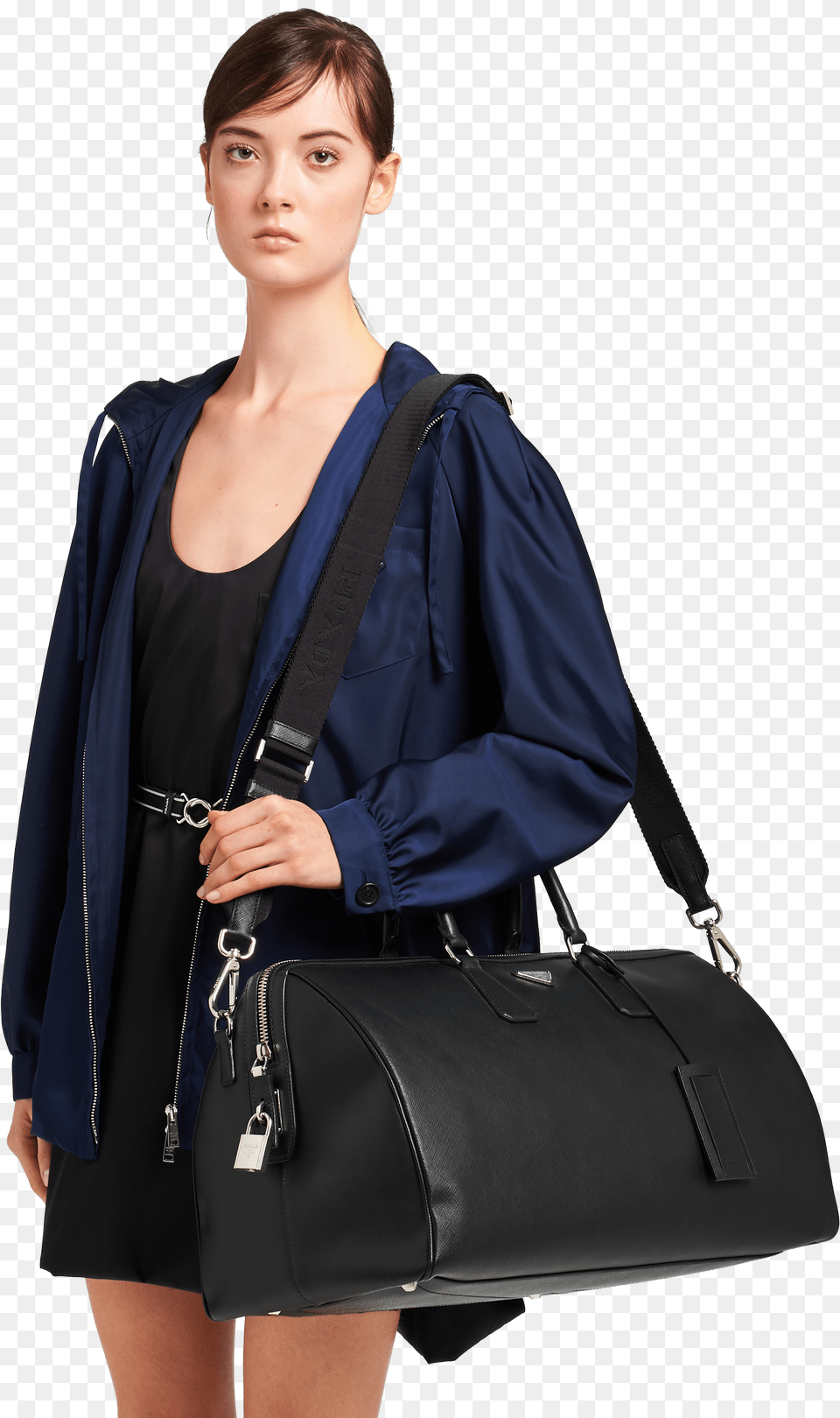 Saffiano Leather Travel Bag Hand Luggage Free Transparent Png