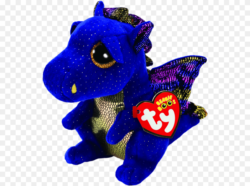 Saffire The Blue Dragon Dragon Beanie Boo, Toy, Plush Png