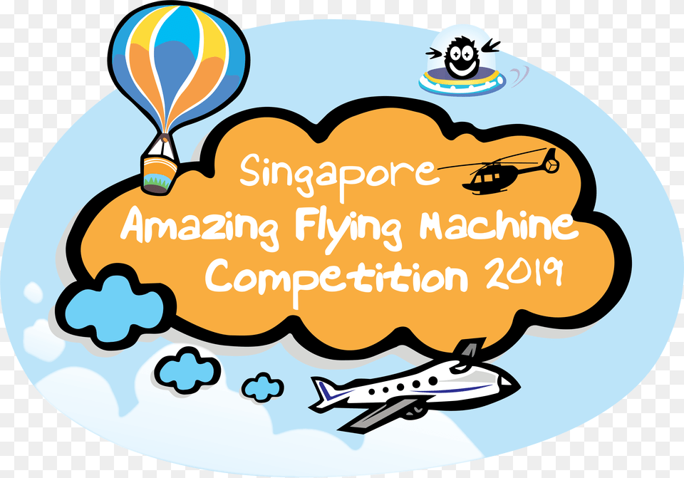 Safmc Official Logo Singapore Amazing Flying Machine Competition, Aircraft, Balloon, Transportation, Vehicle Free Png