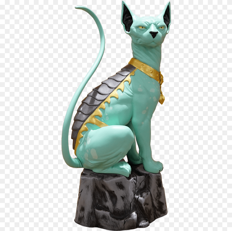 Saga Lying Cat Statue, Animal, Egyptian Cat, Mammal, Pet Png